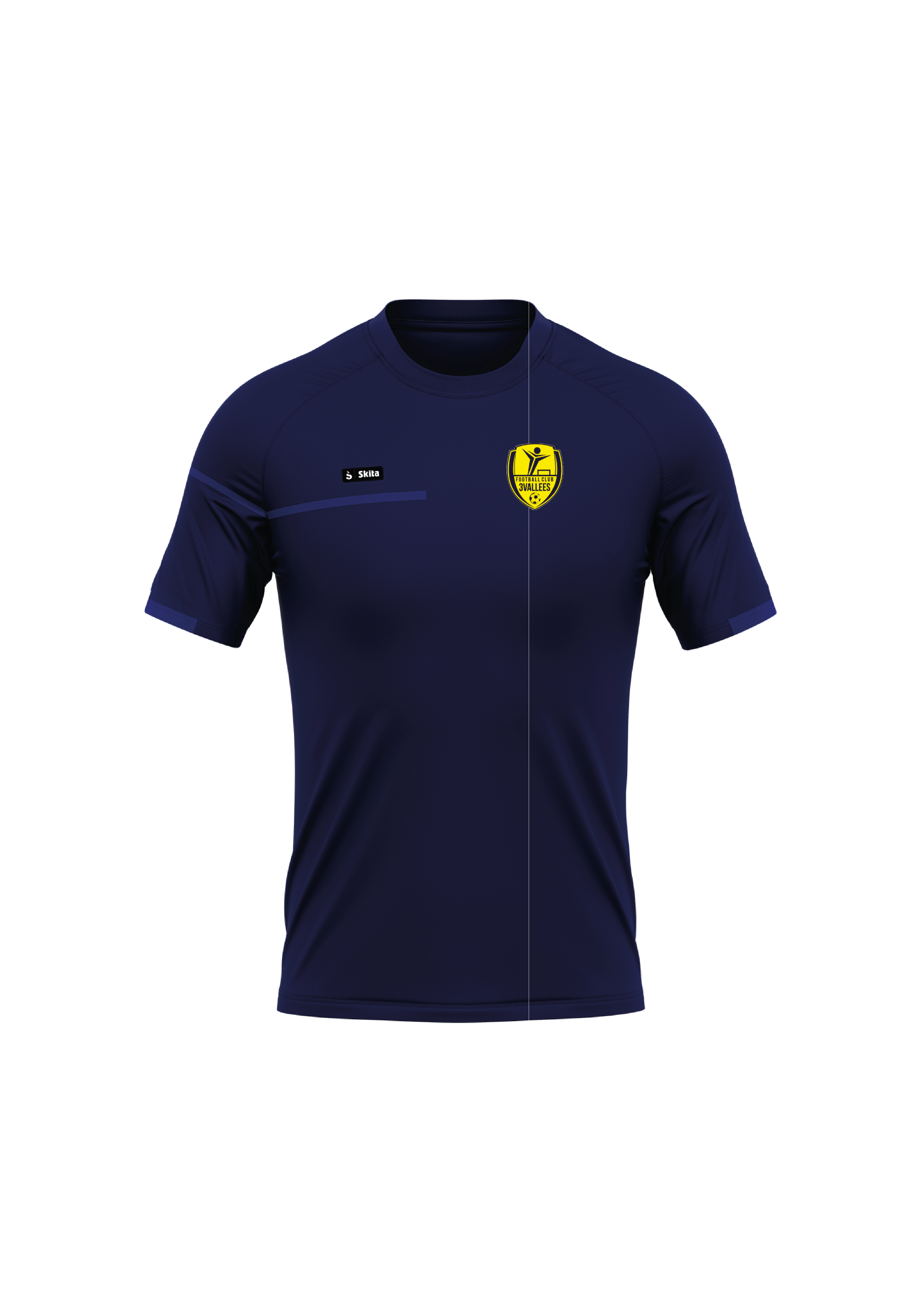 T-shirt SKITA'TECH navy (Football Club 3 Vallées)